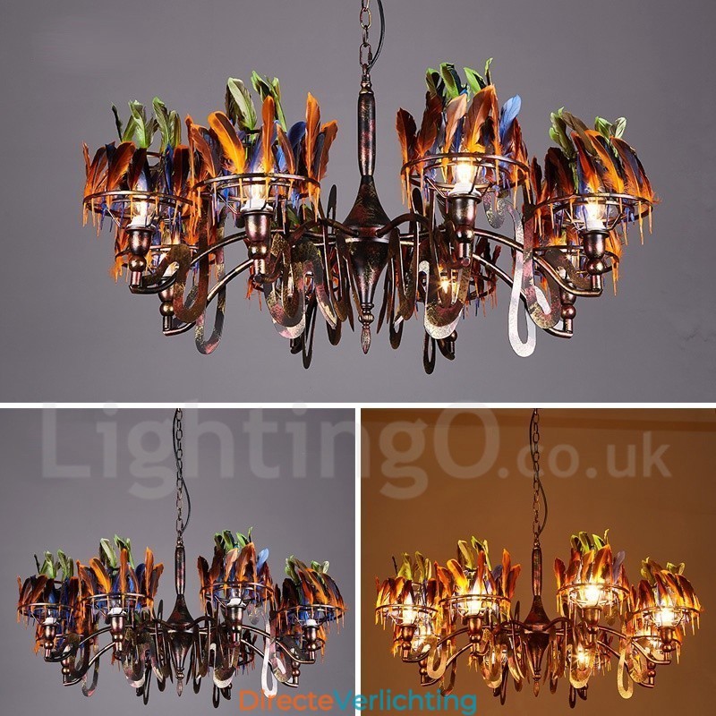 Retro Stalen Verlichting Winkel Hangende Kroonluchter Licht