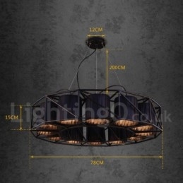 Industriële stijl stalen verlichting winkel hanglamp kroonluchter licht