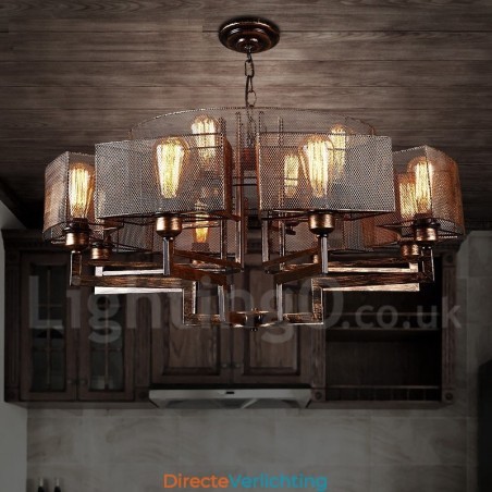 Industriële stijl stalen verlichting winkel hanglamp kroonluchter licht Industriële stijl stalen verlichting winkel hanglamp kroonluchter licht