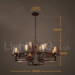 Industriële stijl stalen verlichting winkel hanglamp kroonluchter licht