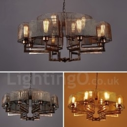 Industriële stijl stalen verlichting winkel hanglamp kroonluchter licht