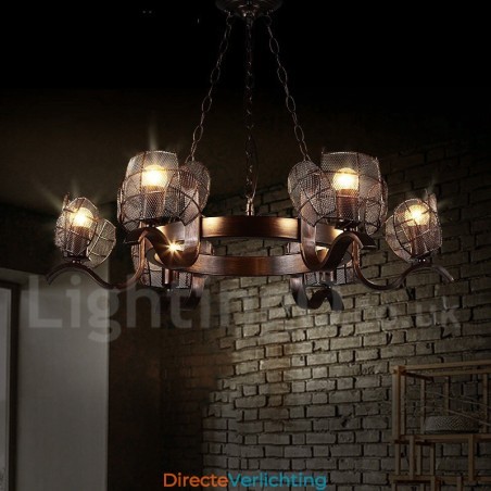 Industriële stijl stalen verlichting winkel hanglamp kroonluchter licht Industriële stijl stalen verlichting winkel hanglamp kroonluchter licht