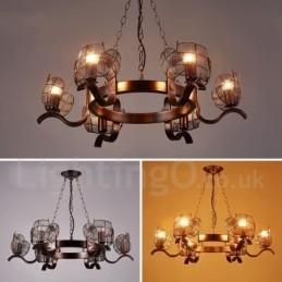 Industriële stijl stalen verlichting winkel hanglamp kroonluchter licht