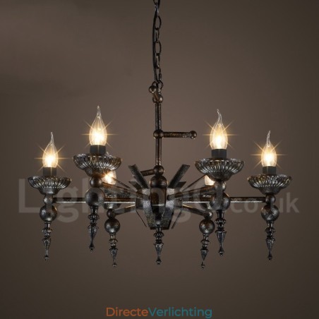 Industriële stijl stalen verlichting winkel hanglamp kroonluchter licht Industriële stijl stalen verlichting winkel hanglamp kroonluchter licht