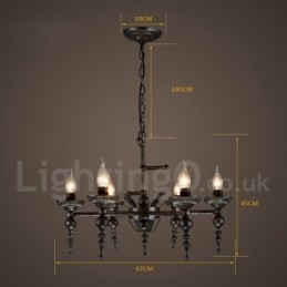 Industriële stijl stalen verlichting winkel hanglamp kroonluchter licht