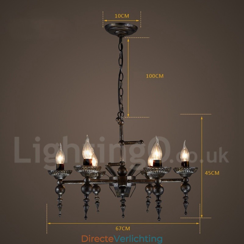 Industriële stijl stalen verlichting winkel hanglamp kroonluchter licht