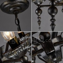 Industriële stijl stalen verlichting winkel hanglamp kroonluchter licht