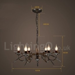 Industriële stijl stalen verlichting winkel hanglamp kroonluchter licht