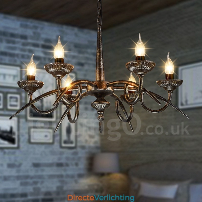 Industriële stijl stalen verlichting winkel hanglamp kroonluchter licht