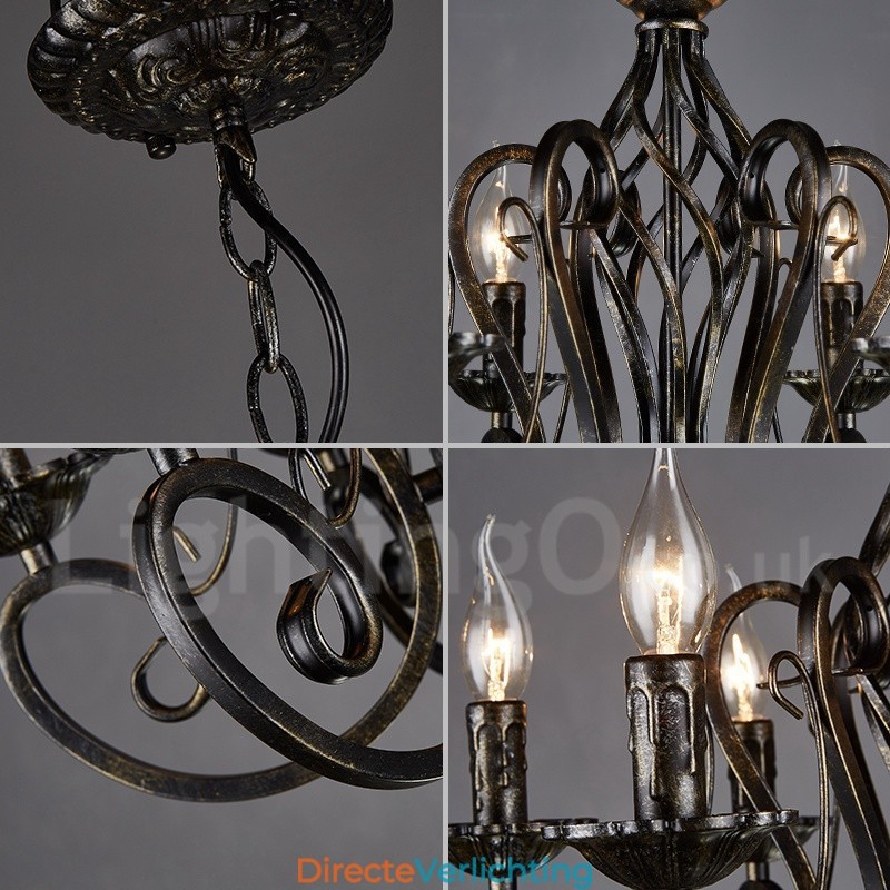 Industriële stijl stalen verlichting winkel hanglamp kroonluchter licht