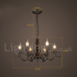 Industriële stijl stalen verlichting winkel hanglamp kroonluchter licht