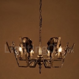 Industriële stijl stalen verlichting winkel hanglamp kroonluchter licht