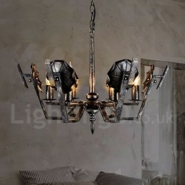 Industriële stijl stalen verlichting winkel hanglamp kroonluchter licht