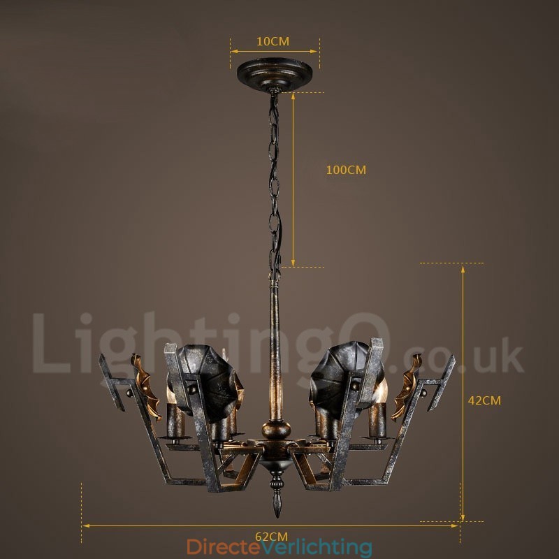 Industriële stijl stalen verlichting winkel hanglamp kroonluchter licht