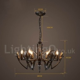 Industriële stijl stalen verlichting winkel hanglamp kroonluchter licht