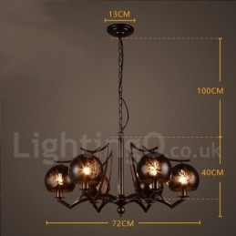 Industriële stijl stalen verlichting winkel hanglamp kroonluchter licht