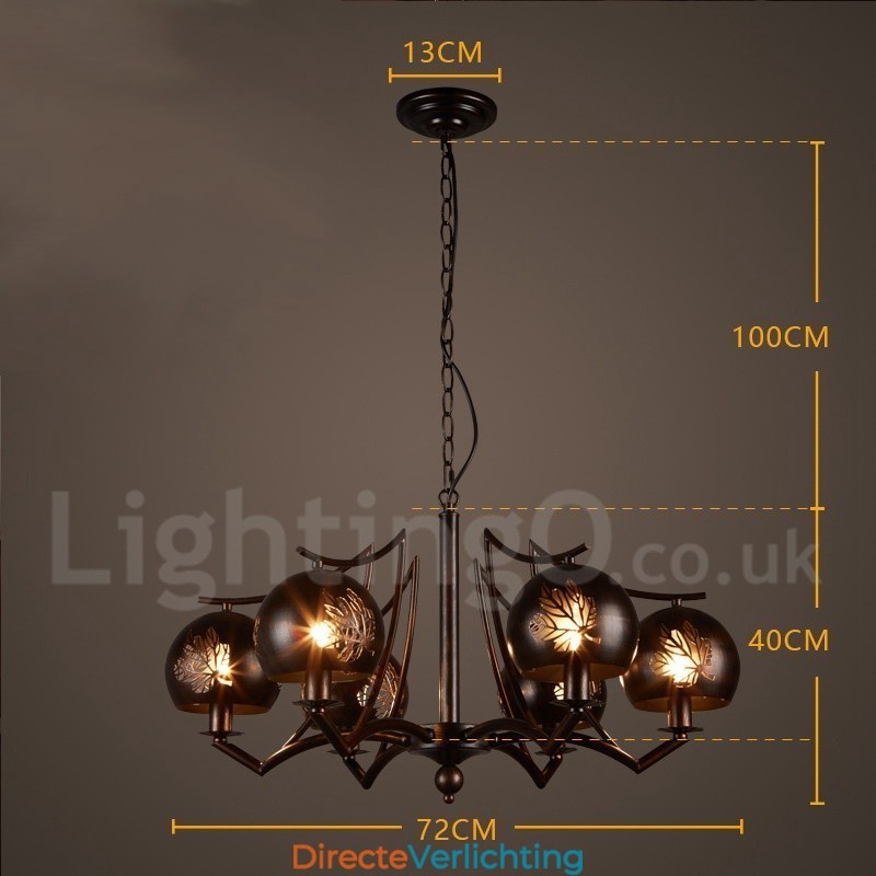 Industriële stijl stalen verlichting winkel hanglamp kroonluchter licht