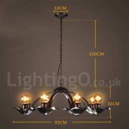 Industriële stijl stalen verlichting winkel hanglamp kroonluchter licht