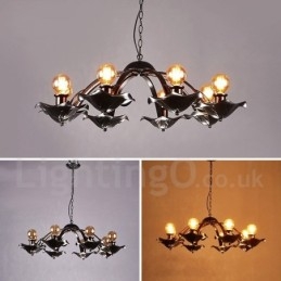 Industriële stijl stalen verlichting winkel hanglamp kroonluchter licht