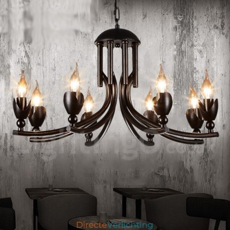 Industriële stijl stalen verlichting winkel hanglamp kroonluchter licht Industriële stijl stalen verlichting winkel hanglamp kroonluchter licht