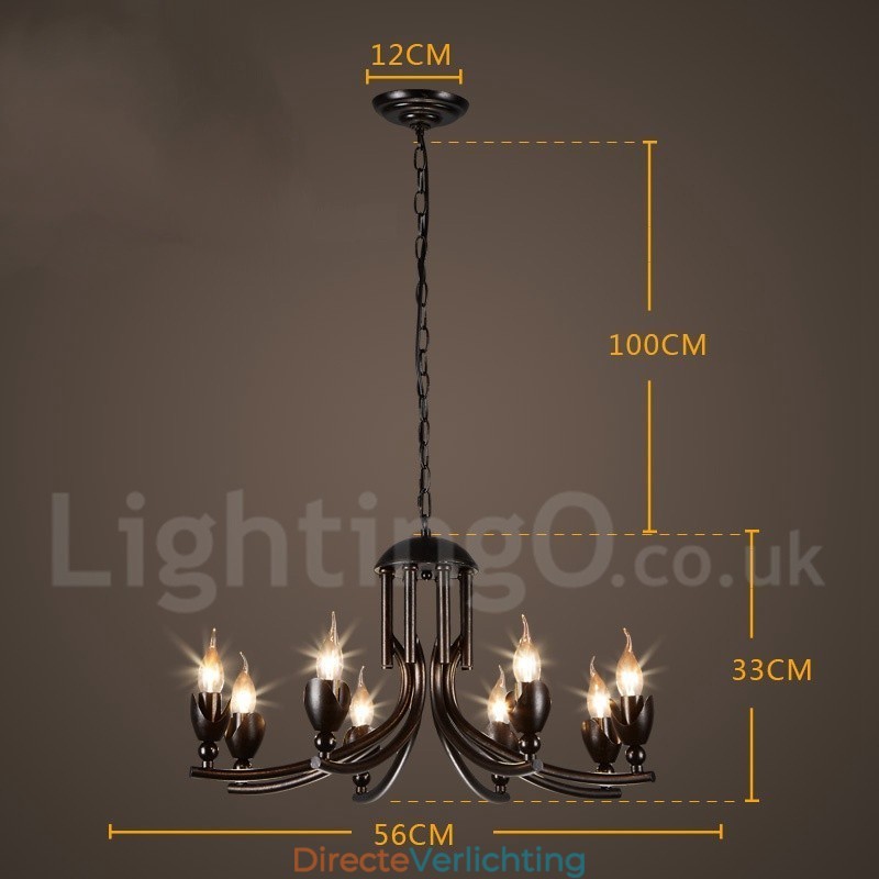 Industriële stijl stalen verlichting winkel hanglamp kroonluchter licht