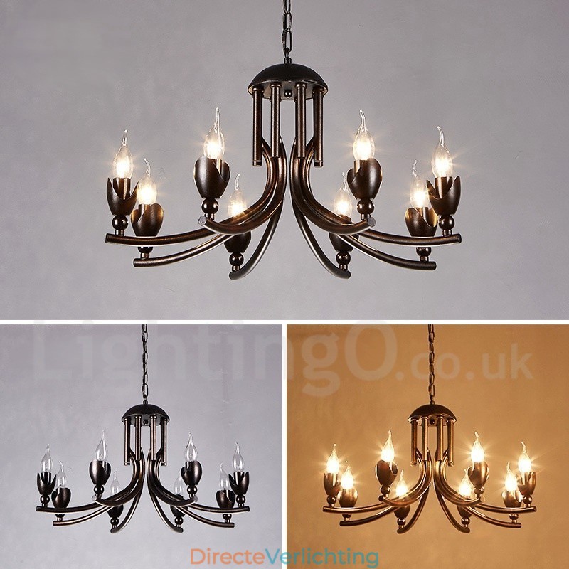 Industriële stijl stalen verlichting winkel hanglamp kroonluchter licht