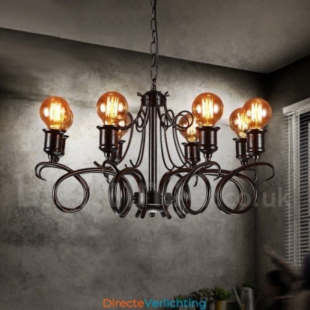 Industriële stijl stalen verlichting winkel hanglamp kroonluchter licht Industriële stijl stalen verlichting winkel hanglamp kroonluchter licht