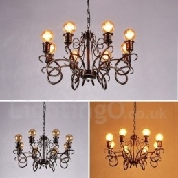 Industriële stijl stalen verlichting winkel hanglamp kroonluchter licht