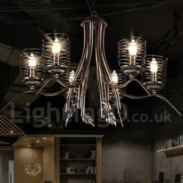 Industriële stijl stalen verlichting winkel hanglamp kroonluchter licht