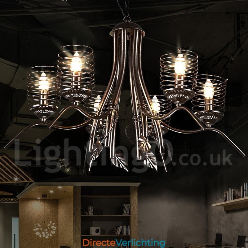 Industriële stijl stalen verlichting winkel hanglamp kroonluchter licht