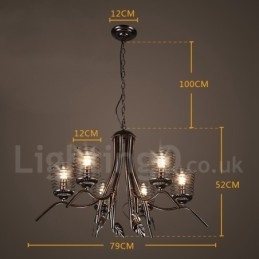 Industriële stijl stalen verlichting winkel hanglamp kroonluchter licht