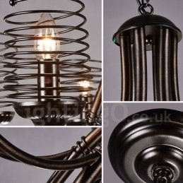 Industriële stijl stalen verlichting winkel hanglamp kroonluchter licht