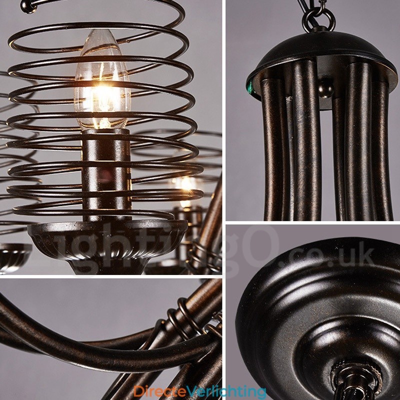 Industriële stijl stalen verlichting winkel hanglamp kroonluchter licht