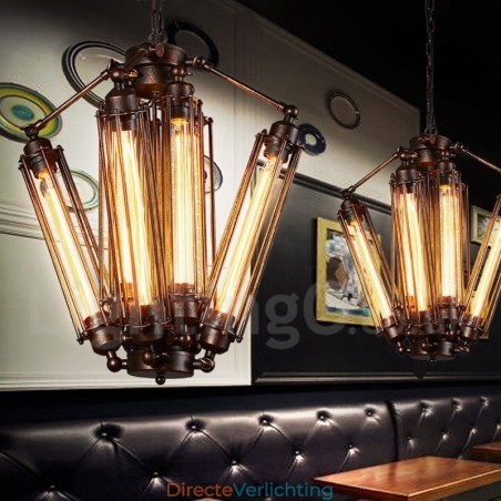 Industriële stijl stalen verlichting winkel hanglamp kroonluchter licht Industriële stijl stalen verlichting winkel hanglamp kroonluchter licht