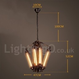 Industriële stijl stalen verlichting winkel hanglamp kroonluchter licht