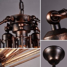 Industriële stijl stalen verlichting winkel hanglamp kroonluchter licht