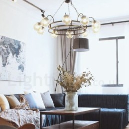 Industriële stijl stalen verlichting winkel hanglamp kroonluchter licht