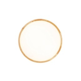Ultradunne ronde plafondlamp van hout, plafondlamp van massief hout en acryl, Nordic Lights