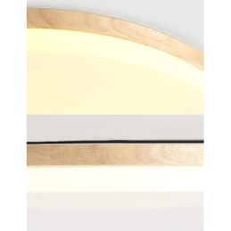 Nordic Ronde Plafondlamp Eenvoudige Moderne Massief Houten Lamp Ultradunne Plafondlamp