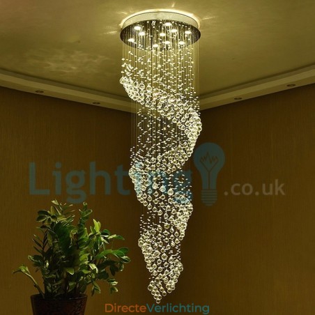 Moderne eigentijdse kroonluchter, plafondlamp, kristallen regendruppellamp Moderne eigentijdse kroonluchter, plafondlamp, kristallen regendruppellamp