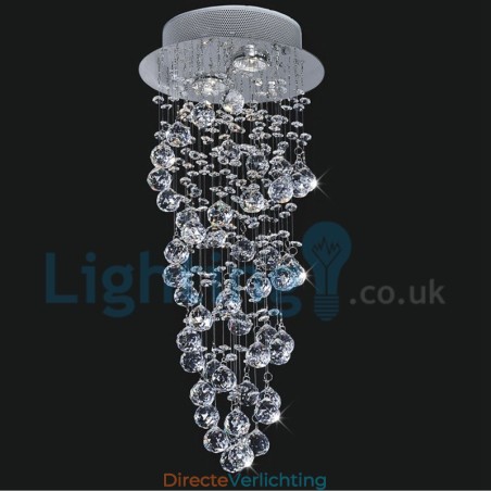 Moderne eigentijdse kroonluchter, plafondlamp, kristallen regendruppellamp Moderne eigentijdse kroonluchter, plafondlamp, kristallen regendruppellamp