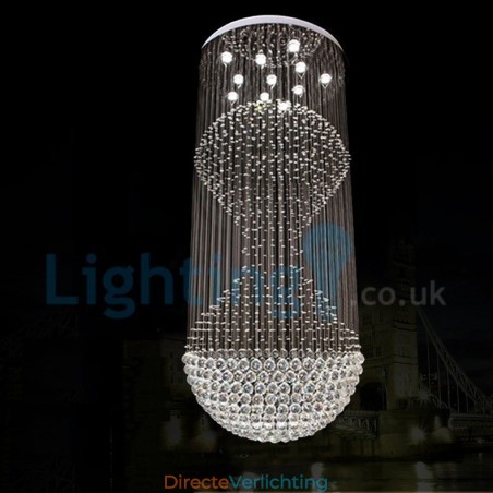 Moderne eigentijdse kroonluchter, plafondlamp, kristallen regendruppellamp Moderne eigentijdse kroonluchter, plafondlamp, kristallen regendruppellamp