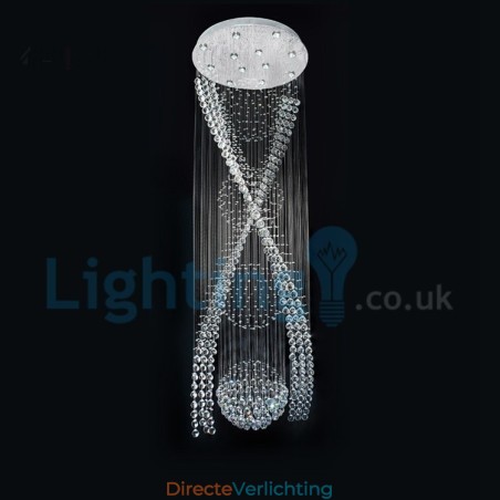 Moderne eigentijdse kroonluchter, plafondlamp, kristallen regendruppellamp Moderne eigentijdse kroonluchter, plafondlamp, kristallen regendruppellamp