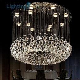 Kristallen kroonluchter moderne vogelnest luxe duplex plafondlamp