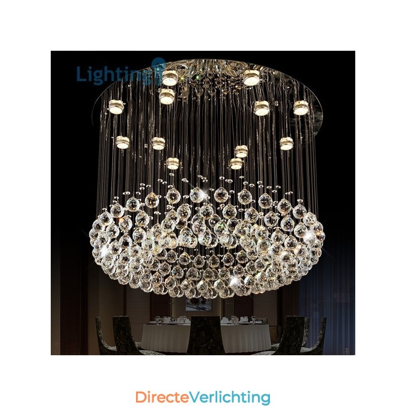 Kristallen kroonluchter moderne vogelnest luxe duplex plafondlamp
