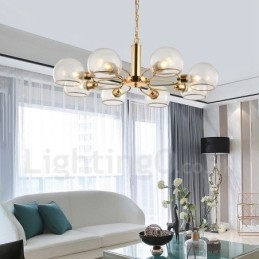 8 lampen Nordic Postmodern creatieve glazen Magic Bean kroonluchter