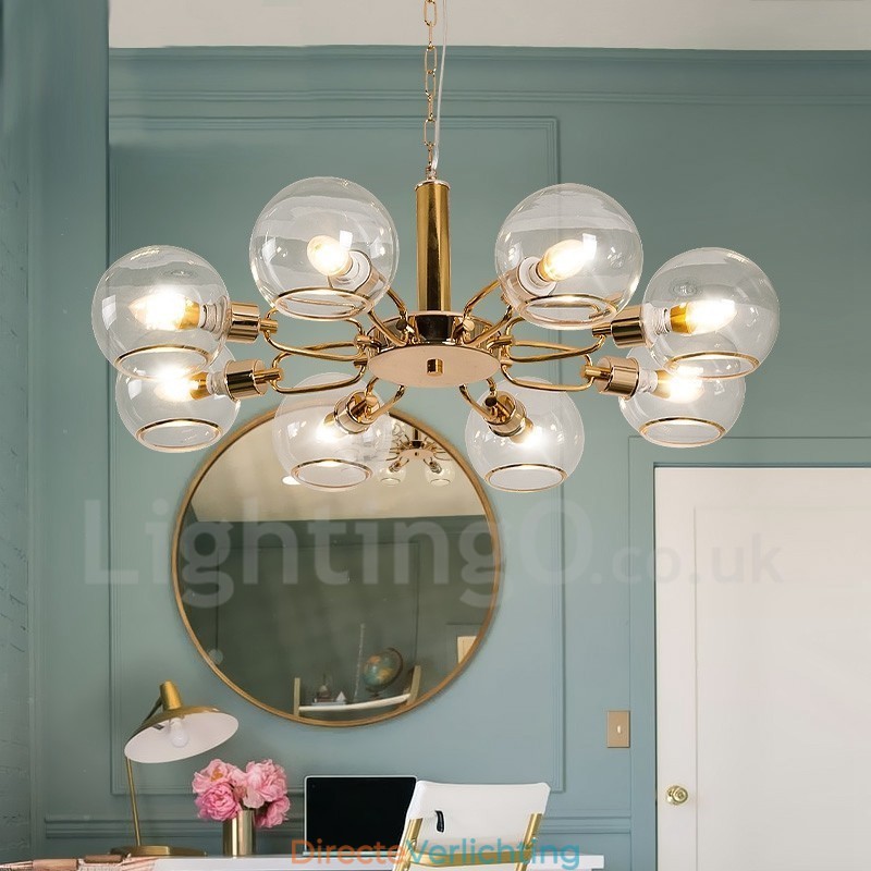 8 lampen Nordic Postmodern creatieve glazen Magic Bean kroonluchter