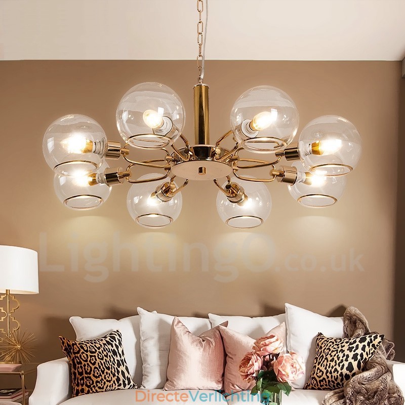 8 lampen Nordic Postmodern creatieve glazen Magic Bean kroonluchter