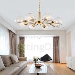 8 lampen Nordic Postmodern creatieve glazen Magic Bean kroonluchter