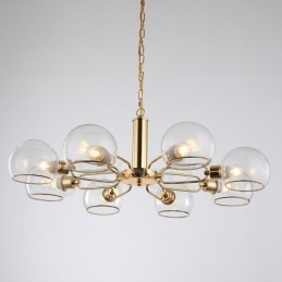 8 lampen Nordic Postmodern creatieve glazen Magic Bean kroonluchter